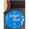 Image 3 : Ergo Quartz & Selsun Blue Wall Clocks - As Is