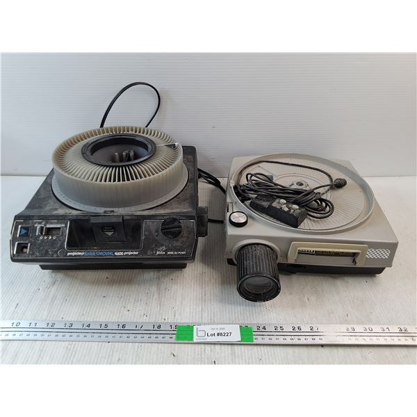(2) Vintage Kodak Carousel Projectors - Powers On, As Is