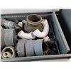 Image 3 : **Plastic Pipe Connectors, Metal Drawer 25" x 16" x 11", Cannot Ship
