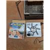 Image 2 : **Stripper Drill Set, Trouble Light, Plastic Crate, Hole Saw, Clamps, Misc, Cannot Ship