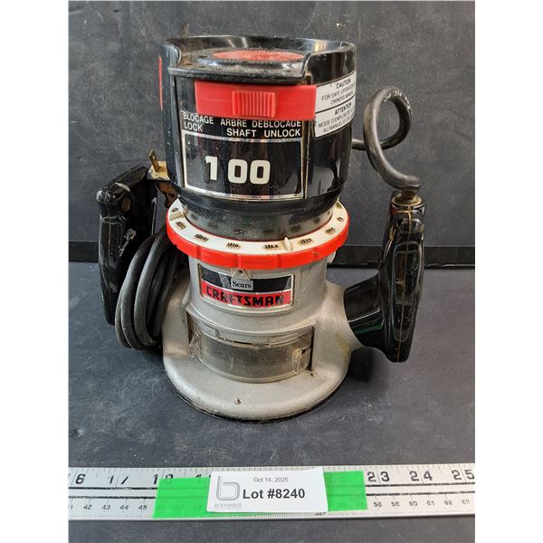 Sears Craftsman Router - Powers On, As Is
