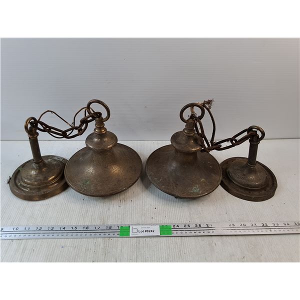 Vintage Ceiling Light Fixtures - As Is