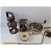 Image 2 : Metal Lantern, Steel Stove, Barometer, Food Mill, Stove Burner Cover- PICK UP