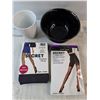 Image 3 : Ceramic Mug, 6" Bowl, Goblets, Tights & Pantyhose
