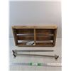 Image 1 : Ikea 24" Bathroom Towel Racks, Wooden Wall Shelf - PICK UP