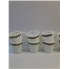 Image 2 : (10) Vintage Corelle Spring Blossom Green "Crazy Daisy" Coffee Mugs and (3) Termo Rey Blue Onion Mil