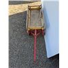 Image 2 : **Wood & Metal Wagon 35" x 15" x 16", Cannot Ship
