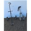 Image 1 : **(2) Golf Caddies- As Is Up to 39", Cannot Ship
