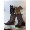 Image 1 : (3) Pairs of Women's High heeled Boots- 9/10/11