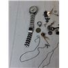 Image 3 : Miscellaneous Jewelry Items- Watch, Pendants, Earrings- As Is