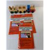 Image 2 : (4) Window Insulation Kits, Wooden Toy Train, Knife Pouch, Misc.