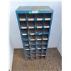 Image 1 : **Metal Storage Shelf with Compartments 12" x 18" x 43", Cannot Ship