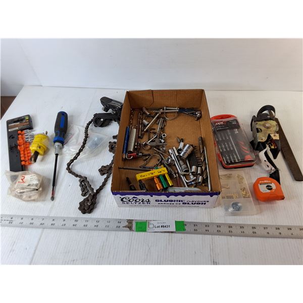 Screwdrivers, Chain, Bits, Misc.