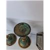 Image 3 : Metal Candleholders & Lantern- As Is Up to 10"