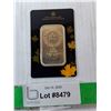 Image 1 : Royal Canadian Mint 1 Oz. Gold Ingot, Cannot Authenticate