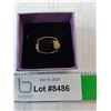 Image 1 : Men's Gold Colored Ring with Stones- 10.5, Cannot Authenticate