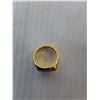 Image 2 : Men's Gold Colored Ring with Stones- 10.5, Cannot Authenticate