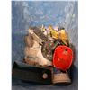 Image 5 : **Plastic Tote 29" x 19.5" x 16.5", Garden Hose, Men's Steel Toed Rubber Boots -9, Misc. Cannot Ship