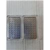 Image 2 : (2) 1 Oz. Silver Ingots, Cannot Authenticate