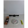 Image 2 : Plastic Scope, 2" Leather Work Belt, (5) Sanding Belts Various Grains, Highlighter, Etc