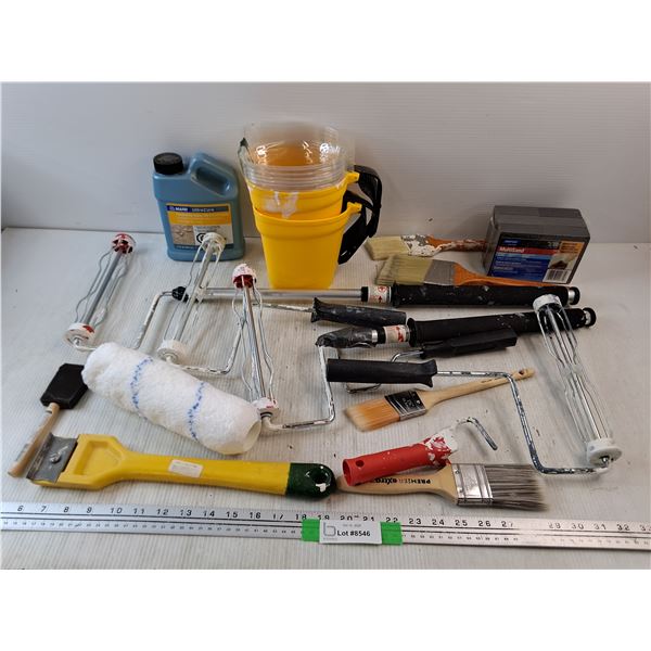 Sanding Sponge, Paint Pails, Brushes, Scraper, Rollers - Cannot Ship