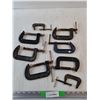 Image 1 : (8) C Clamp 3" & 2"