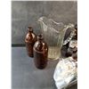 Image 2 : Vintage Beer Bottles, Glass Pitcher, Sink Faucet - New