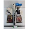 Image 1 : NOS Canon Adding Machine w/Paper, Sony Cassette Recorder, Staplers, DVD's