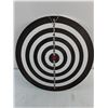 Image 2 : Double-Sided 12" Dia Dart Board w/Darts