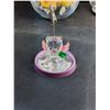 Image 2 : Glass Rosse Bowl/ Glass Santa Bell/ Misc.