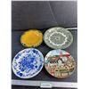 Image 1 : (4) Assorted Smaller Plates - All 8" to 9 3/4"
