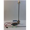 Image 1 : Custom Made End Table Lamp w/Vintage Oil Iron - 27" x 11" x 4" - PICK UP