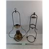 Image 1 : 25" Vintage Hanging Kerosene Lantern, Vintage Lantern Holder - PICK UP