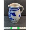 Image 1 : Stoneware Pottery Pitcher 11"
