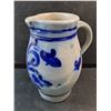 Image 2 : Stoneware Pottery Pitcher 11"
