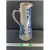Image 1 : Stoneware Pottery Pitcher 16"