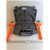 Image 1 : 24 oz Dead Blow Hammer/ Driver Bit, Hole Saw, Drill Bit Set In Carrying Case (As Is)