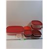 Image 1 : (8) Rubbermaid Containers (Assorted) & Pyrex Glass Container w/Lid