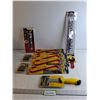 Image 1 : Assorted Tools NIB - (5) Brake Caliper Hanger Sets/ Crowfoot Wrench Set/ 8 " Linoleum Knife/ Misc.