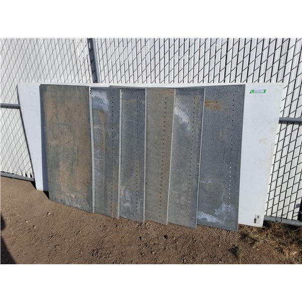 **(6) 4 Ft. x 2 Ft. Pieces of Metal Shelving, Cannot Ship