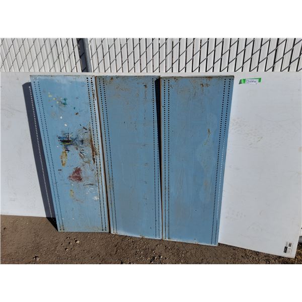 **(3) Pieces of Blue Metal Shelving 48" x 16", Cannot Ship