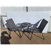 Image 1 : **Patio Set- Table 22.5" Wide x 27" Tall & (2) Wicker Style Chairs- PICK UP ONLY