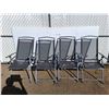 Image 1 : **(4) Adjustable Folding Chairs 38" Tall, Cannot Ship