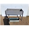 Image 1 : **(2) Raised Garden Boxes Up to 47" x 21" x 32"- One Loose Wheel, Cannot Ship