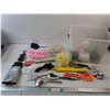 Image 1 : Bath Sponges, Cheese Grater, Spatulas, Can Opener, Whiskey, Wine Opener, Misc