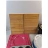 Image 2 : Wooden Cutting Boards, Dining Tray, Cupcake Tray, Dining Plates, Steamer -  PICK UP