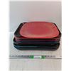 Image 1 : Plastic Serving Trays 17" x 14", As Is, Some Damage