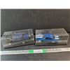 Image 1 : (2) Plastic Car Models In a Display Box - As Is, Needs Repair