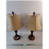 Image 1 : (2) Vintage Desk Lamps 23", Powers On, As Is- PICK UP ONLY