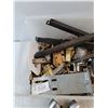 Image 2 : Plastic Bin, Door Knobs, Shelf Brackets, Hinges, Misc